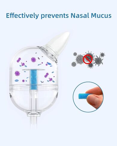 100 PCS Premium Nasal Aspirator Hygiene Filters Replacement for Grownsy/NoseFrida/NeilMed /Molucky/X-Bosak/HEYVALUE/LAREX/Iarha/Watolt/LittleTora and Other Similar Nasal Aspirator in Saudi Arabia