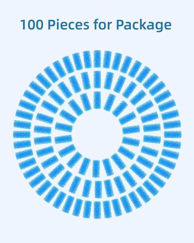100 PCS Premium Nasal Aspirator Hygiene Filters Replacement for Grownsy/NoseFrida/NeilMed /Molucky/X-Bosak/HEYVALUE/LAREX/Iarha/Watolt/LittleTora and Other Similar Nasal Aspirator in Saudi Arabia