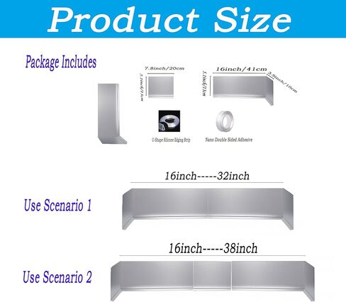 واقي موقد من الحديد المقاوم للصدأ مقاس 38 بوصة لسلامة الأطفال، واقي موقد غاز قابل للتعديل مع حماية مزدوجة من الأمام والجوانب - سهل التركيب in Kuwait
