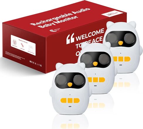 Intercoms Wireless for Home, Rechargeable Full-Duplex Two-Way Talk, Clear Sound, 1000 Ft Range - Portable Audio Baby Monitor for Kids, Elderly, Pets, Indoor/Outdoor in Saudi Arabia