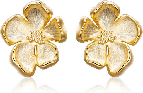 S925 Sterling Silver Statement C Shape Stud Earrings Chunky Dome Hoop Earrings for Women Jewelry Gifts in Kuwait