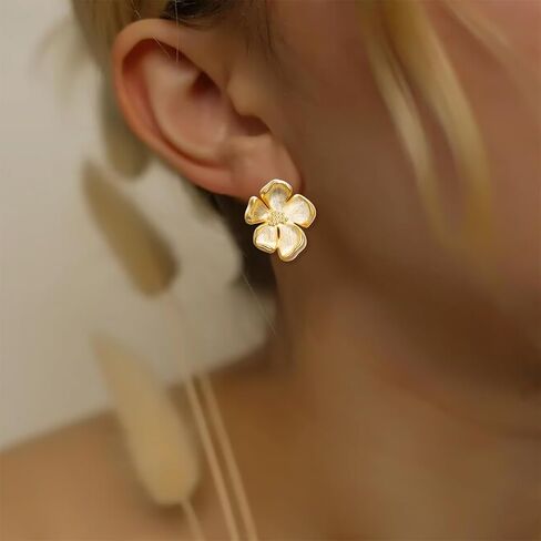 S925 Sterling Silver Statement C Shape Stud Earrings Chunky Dome Hoop Earrings for Women Jewelry Gifts in Kuwait