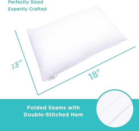 LittleHippo Toddler Pillow (13x18) with Bamboo (Viscose) Pillowcase - Hypoallergenic Pillow for Sleeping, Kids Pillow, Travel Pillow, Mini Pillow, Nursery Pillow, Toddler Bed Pillow (Celestial) in Saudi Arabia