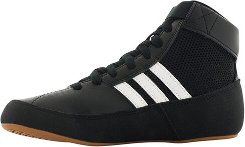 adidas Men's HVC Wrestling Shoes, Black/Charcoal/Hot Pink, 8.5 in Saudi Arabia