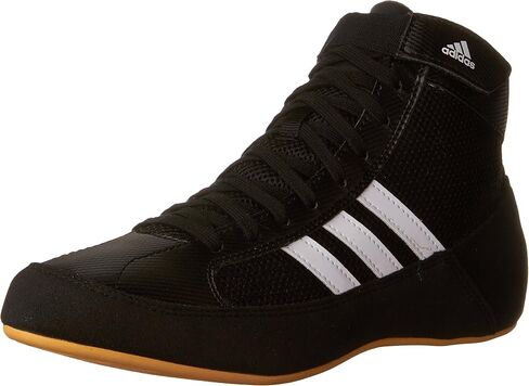 adidas Men's HVC Wrestling Shoes, Black/Charcoal/Hot Pink, 8.5 in Saudi Arabia
