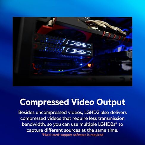 بطاقة التقاط AVerMedia HDMI للبث والتسجيل بدقة 4K60 مع زمن وصول منخفض للغاية على PS5، وPS4 Pro، وXbox Series X/S، وXbox One X، وألعاب Switch - بطاقة التقاط GC575 Live Gamer 4K 2.1 PCIe in Kuwait