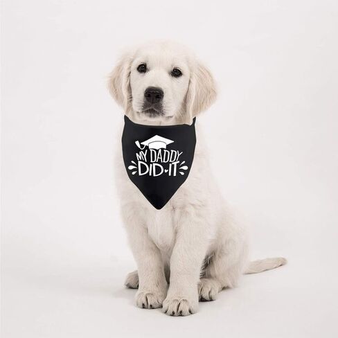 2 Pack Dog Bandana Graduation Announcement Gift My Mommy/Daddy Did It Graduation Bandana for Dog (Mommy Did It 2 Pack) in Saudi Arabia