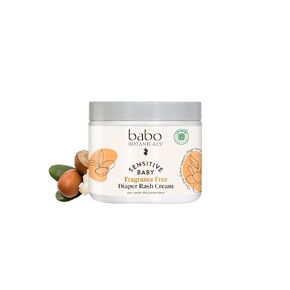 Babo Botanicals Sensitive Baby Fragrance-Free Diaper Cream - 25% Natural Zinc Oxide - Calendula, Shea & Cocoa Butter - EWG Verified - Vegan- from Birth on - 6 Ounce Jar