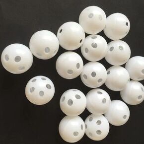 10 Pcs White Rattle Balls Inserts Rattle Box Repair Doll Noise Maker Noise Maker Insert Rattle for Animal Puppet Doll Baby Pet Baby Rattles and Plush Rings