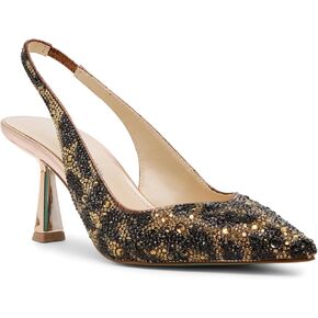 Betsey Johnson Women's Clark Pump, Light Gold, 8 Wide