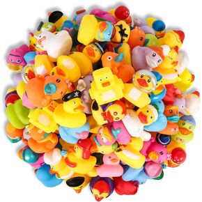 Rubber Ducks Bath Toy for Kids, Assortment Duckies for Jeep Ducking Pool Floater Ducky Bathtub Beach Toys, Party Favors Birthday