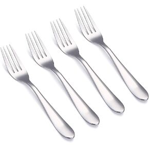 VANRA 4-Piece Children Forks Set Stainless Steel Kids Dinner Forks Child Silver Cutlery Set 5.7-inch (4 forks)