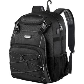 VECKUSON Baseball Backpack, Youth Softball Bat Bag with Vented Shoes Compartment, Lightweight Baseball Bag TBall Bat & Equipment with Fence Hook, for Batting Mitten, Helmet, Teeball Gear