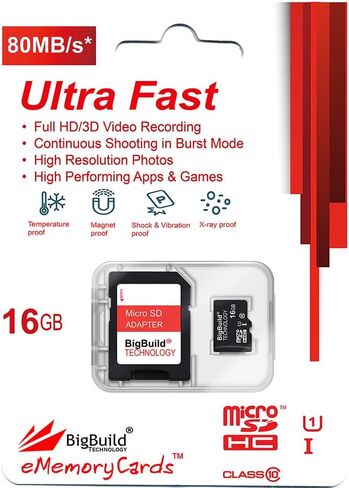 8GB Ultra Fast 80MB/s Micro SDHC Memory Card for Samsung Galaxy A14, A34, A54 Cell Phone in Saudi Arabia