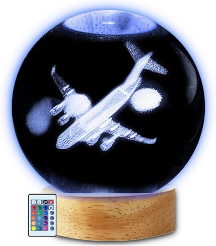 Airplane Décor Night Lamp Gifts, Plane Lamps Decor for Teens Kids Boys Bedroom (16 Color, Remote Control) in Saudi Arabia