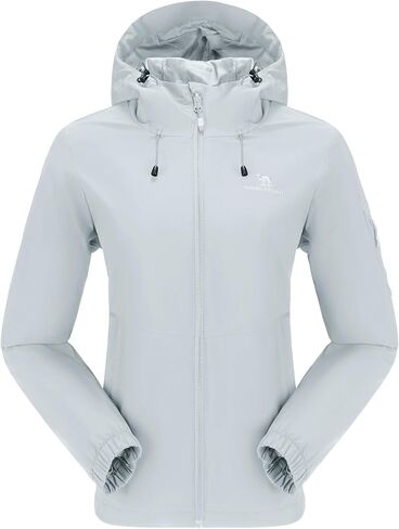 CAMELSPORTS Women's Waterproof Rain Jacket Lightweight Windbreaker Hooded Raincoat Windproof Coat Shell for Outdoor Hiking in Kuwait