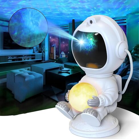 Star Projector Galaxy Night Light - Astronaut Space Projector, Starry Nebula Ceiling Skylight LED Lamp, Kids Room Decor Aesthetic Moon Lamp, Presents for Children in Saudi Arabia
