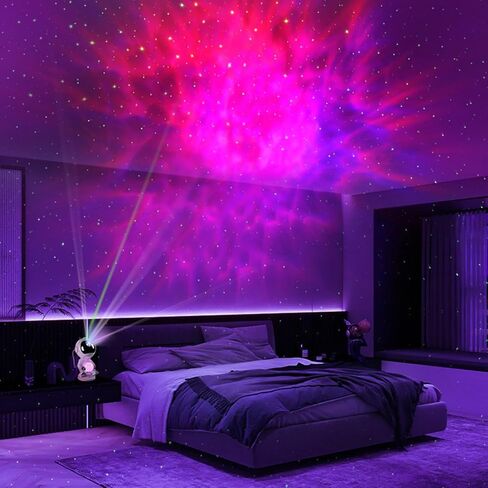 Star Projector Galaxy Night Light - Astronaut Space Projector, Starry Nebula Ceiling Skylight LED Lamp, Kids Room Decor Aesthetic Moon Lamp, Presents for Children in Saudi Arabia