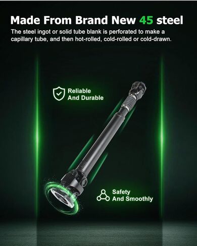 SCITOO Front Driveshaft Propeller Shaft Total Length 32.2-in Compatible for Dodge for Ram 2500 3500 Diesel 2003-2013 in Kuwait