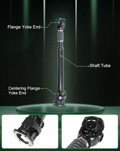 SCITOO Front Driveshaft Propeller Shaft Total Length 32.2-in Compatible for Dodge for Ram 2500 3500 Diesel 2003-2013 in Kuwait