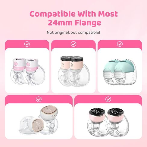 Flange Insert (10 Pack 13/15/17/19/21mm) Compatible with S9/S9pro/S10/S12/S12pro 24mm Most Pumps, Reduce 24mm Tunnel Down to Other Size in Saudi Arabia