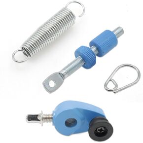 Cheerock 1 Set Bass Drum Foot Pedal Tension Spring Cam Assembly, with Spring Cam Pulley and Hook Tensioner, Replacement Parts for Percussion Instruments