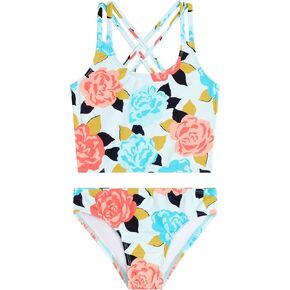 Kanu Surf Girls Waverly Upf50Beach Sport Criss-Cross Tankini