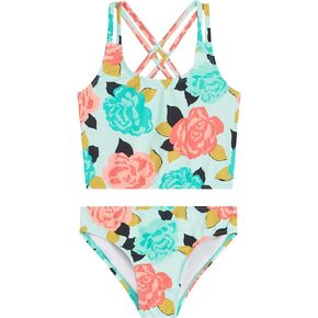 Kanu Surf Girls Waverly Upf50Beach Sport Criss-Cross Tankini