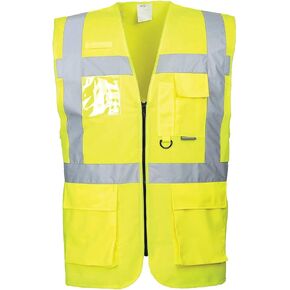 Portwest US476 Berlin Executive Safety Vest Yellow, 7X-Large