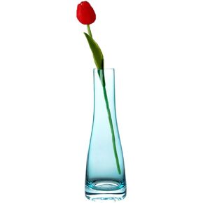Hand-Made Glass Bud Vases Clear Flower Bud Vase Single Stem Vases Decorative Bottles Centerpiece for Wedding Party Home and Office Décor(Transparent)