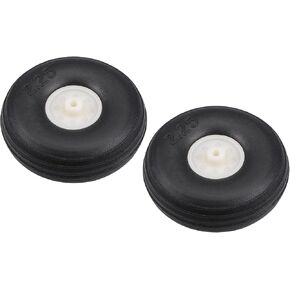 DMiotech 2 Pack 1.75" Model Aircraft Wheel Plane Wheel for Model Airplane Parts Replacement Upgrade