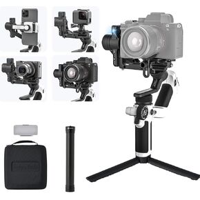 FeiyuTech [Official] SCORP Mini-2 All in One 3-Axis Camera Stabilizer,Built-in AI Track Sensor Handheld Gimbal for Sony A7III,Canon R6,Nikon Z30,Fujifilm,GoPro11/12,iPhone 15 14Pro,Samsung,Max 2.65lb in Kuwait