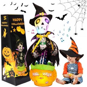 MIAODAM Children Song Version Dancing Cactus, Volume Adjustable Talking Cactus Baby Toy Repeats What You Say, Colorful Glowing Talking Cactus Toy Singing 10 Songs, Embroidery Button Safety Cactus Toys