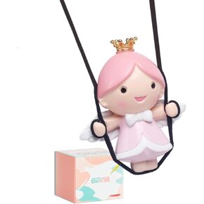 Cute Car Mirror Hanging Accessories, Plaster Funny Swinging Duck for Cool Rear View Mirror Accessories Car Ornament for Teens & Men Women Gifts (Gold)