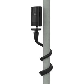HOLACA Flexible Twist Mount for Indoor Camera(2nd Gen) Stand Bracket with 1/4 Threaded Hole Holder and Adjustable 360 Degree Mount for Crib Nursery Pillars (Twist Mount) (White)