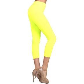 Neon Colored Capri Cut Seamless Leggings