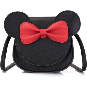 Little Girls Mini Crossbody Shoulder Bag Coin Purse Handbag with Cute Mouse Ear Bowknot in Kuwait