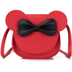 Little Girls Mini Crossbody Shoulder Bag Coin Purse Handbag with Cute Mouse Ear Bowknot in Kuwait