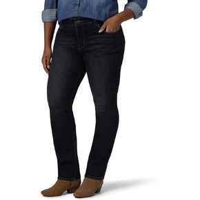 Riders by Lee Indigo womens Plus Size Midrise Straight Leg Jean