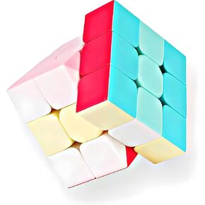 INTEGEAR Speed Cube 3x3 Stickerless with Stand and Tutorial – Easy Turning, Smooth Play, Durable Magic Puzzle Toy for Kids and Adults in Saudi Arabia