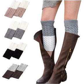 Kaariss Women Winter Warm Crochet Knitted Boot Cuff Sock Short Leg Warmers in Kuwait