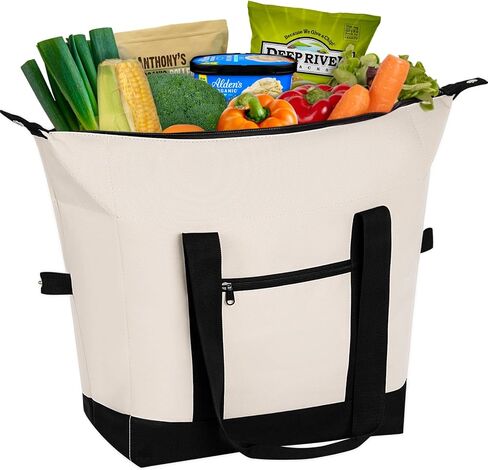 Jumbo Insulated Cooler Bag, Premium Reusable 38L Soft Cooler Bags, Collapsible Cooler Leak Proof Portable Thermal Bags for Groceries Beach Travel Picnic Camping in Saudi Arabia