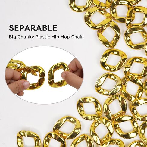 ONUPGO 80s/90s Hip Hop Costume Kit Rapper Accessories Bucket Hat Sunglasses Gold Chain Necklace Outfit for Men Women in Saudi Arabia