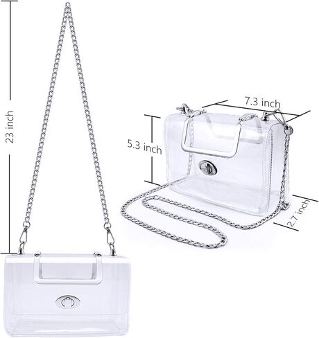 حقائب كتف شفافة بمقبض شفاف من MOETYANG، حقائب كتف كروسبودي معتمدة من الاستاد in Kuwait