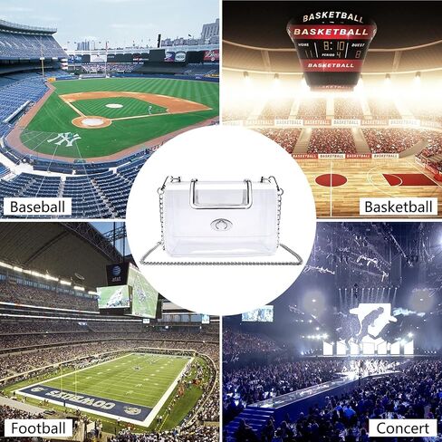 حقائب كتف شفافة بمقبض شفاف من MOETYANG، حقائب كتف كروسبودي معتمدة من الاستاد in Kuwait