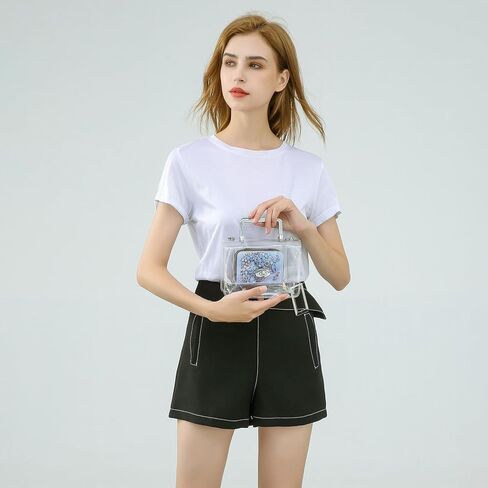 حقائب كتف شفافة بمقبض شفاف من MOETYANG، حقائب كتف كروسبودي معتمدة من الاستاد in Kuwait