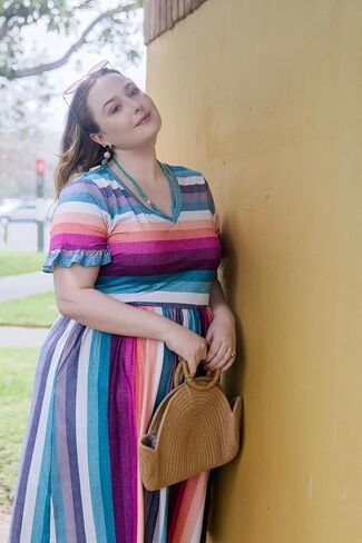 RITERA Plus Size Dresses for Curvy Women Summer Spring Womens Dress V Neck Short Sleeve Casual Dress with Pockets XL-5XL in Saudi Arabia