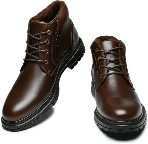 Chukka Boots Boots for Men Casual Boots Motorcycle Combat Ankle Boots Black Boots in Kuwait