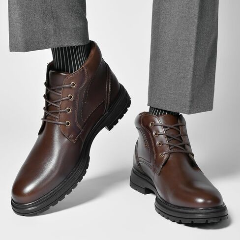 Chukka Boots Boots for Men Casual Boots Motorcycle Combat Ankle Boots Black Boots in Kuwait