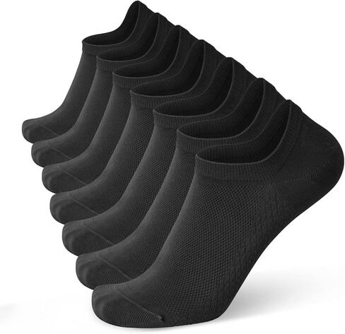 جوارب FULLSOFT للرجال بدون عرض - 4/7 أزواج من القطن الرقيق غير القابل للانزلاق جورب كاحل غير مرئي للرجال in Kuwait